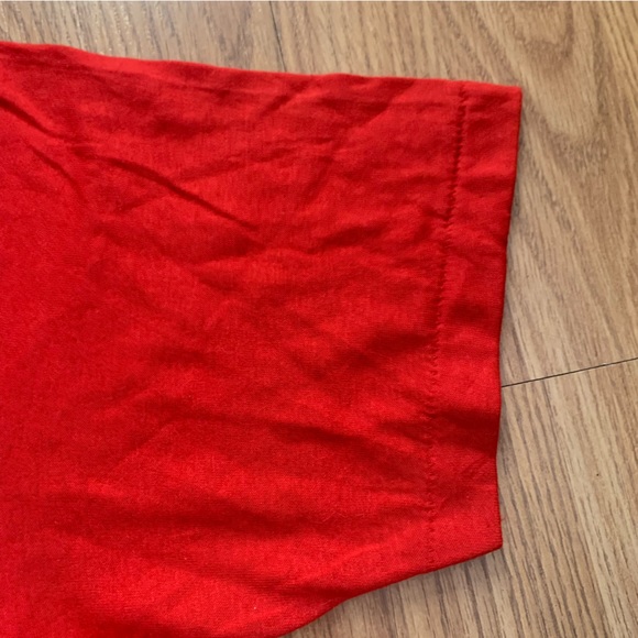 Raging Ram’s Spirit T-shirt Large Russell Athletic Red 80’s Vtg Single Stitch - Picture 4 of 8